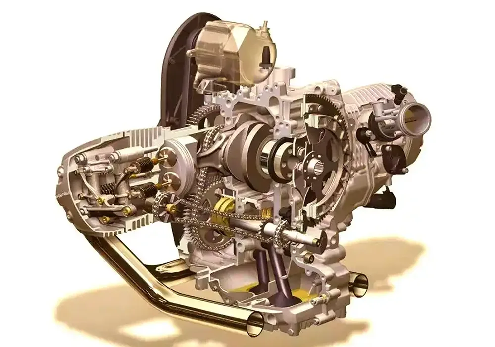 Przenoszenie mocy motocykla i system zmiany biegów