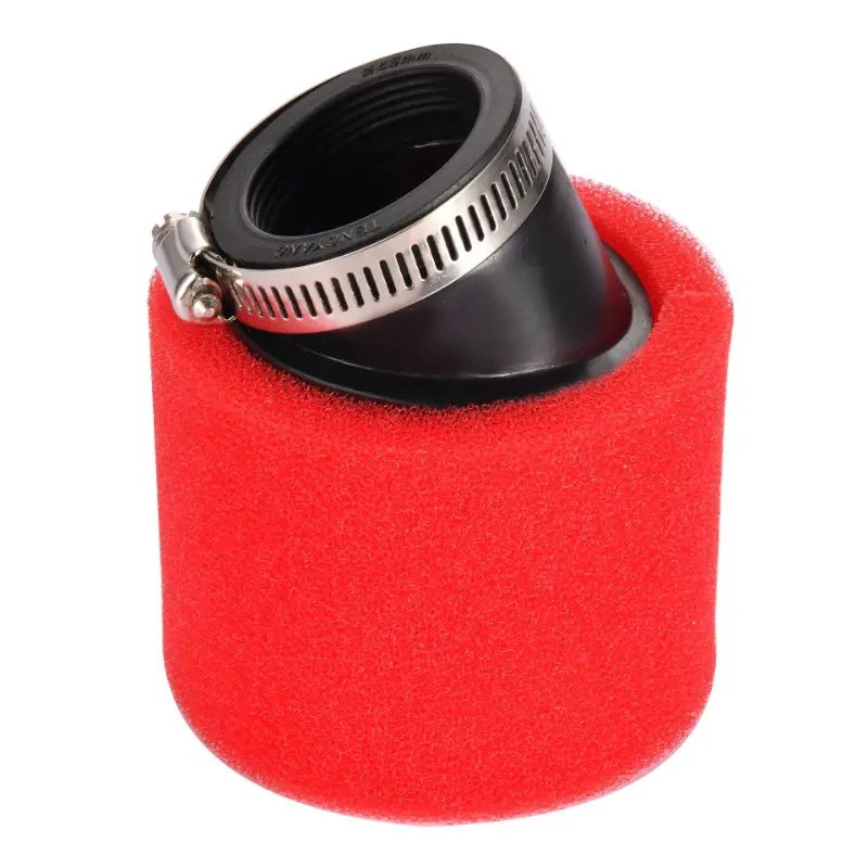45mm kątowy piankowy filtr powietrza czerwony do motocykla ATV Dirt Bike