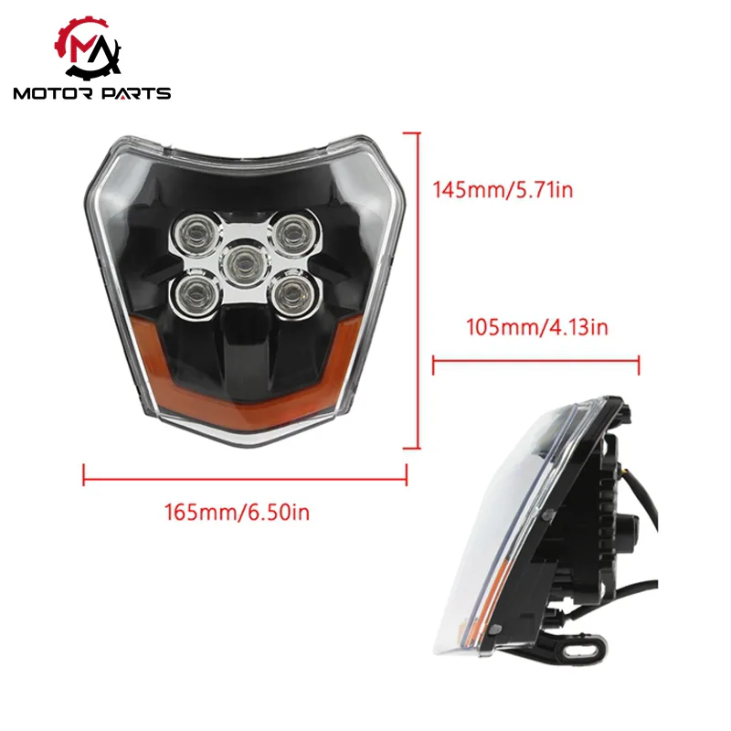 Reflektor LED do motocykla terenowego KTM EXC XC